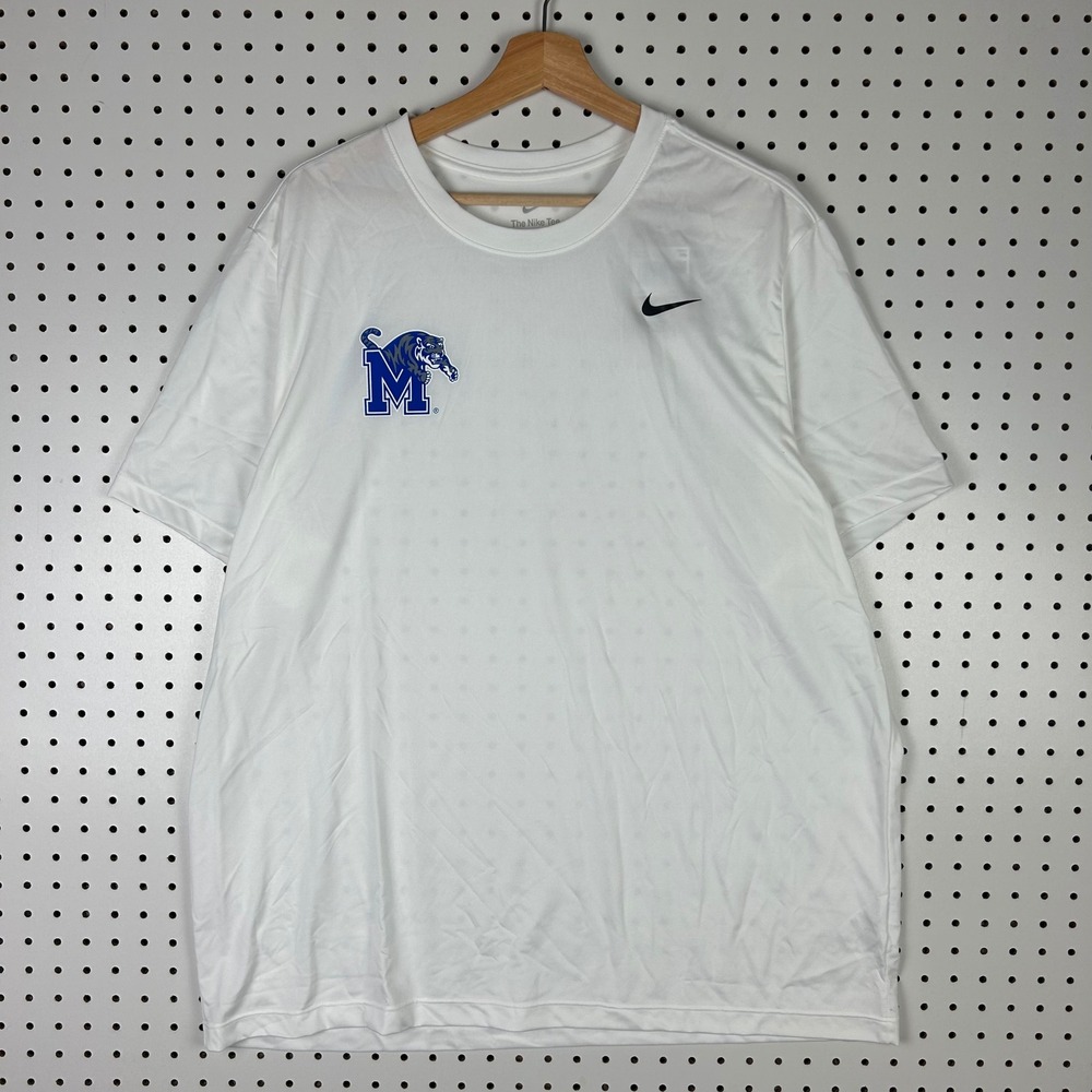 Nike Memphis Tigers Dri-Fit Performance T-Shirt XXL White NWT Basketball Penny